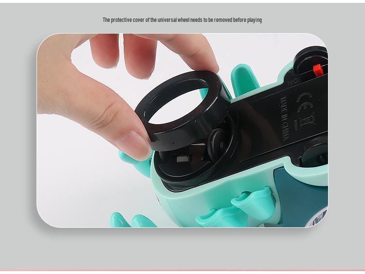 Electric Hermit Crab Toy - Obstacle Avoidance, Music & Light Projection for Kids