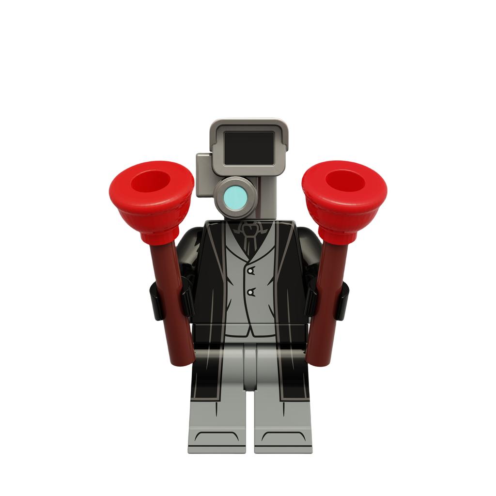 War Skibidi Toilet God Surveillance Expert Building Blocks Diy Figure Toy Gift