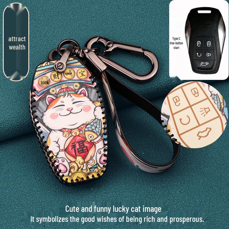 DX7 DX3 DX5 A5 Wing Dance V3 Car Key Fob Protective Case with Buckle