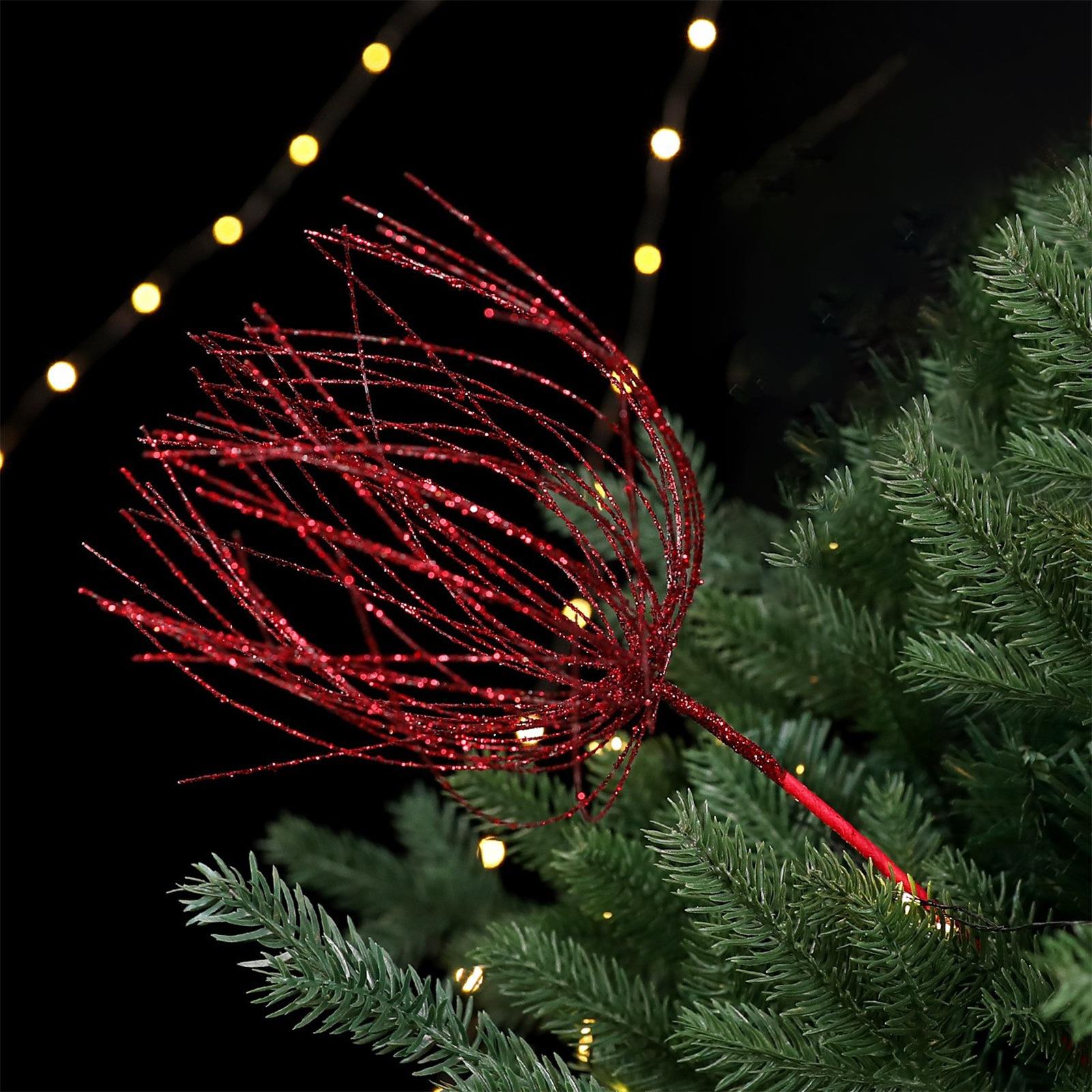 

Large Christmas Tree Cuttings, Christmas Wreath Decorations, Christmas Tree Ornaments, Artificial Glitter Cuttings. One Size