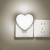Heart Shaped Sensor Control LED Night Light With Light Sensing Function Soft Glow Plug In Night Lamp For Bedroom And Hallway