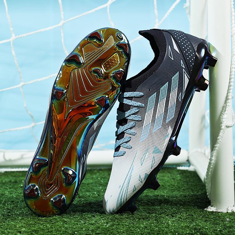 Medium Top Football Shoes Tf Broken Nails Artificial Turf Ag Nails Leather Feet Men And Women Children And Adolescents Students Training Shoes
