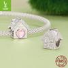 Tree Of Life Warm Home Diy Beading Accessories S925 Sterling Silver Love House Beads Loose Beads