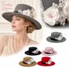 Damen Woll-Flachkappe mit Spitzenbesatz für einen eleganten Vintage-Look