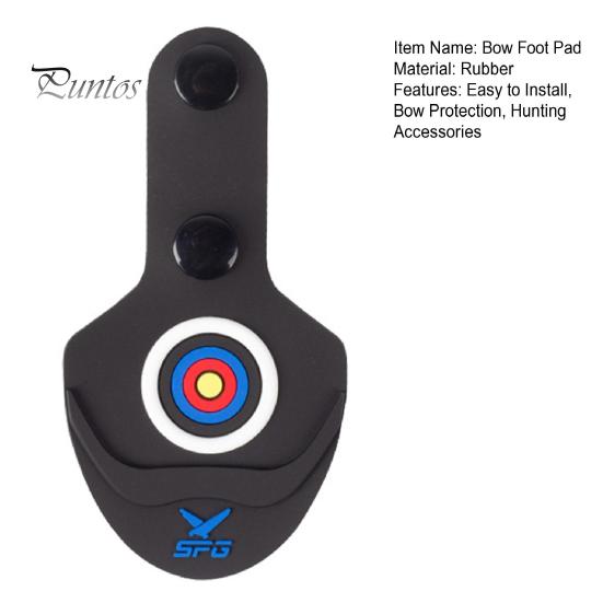 Gummi-Bogen-Gliedmaßen-Fußpolster für den Außenbereich, Recurve-Bogen-Spitzenschutzpolster, Bogenschießen-Bogenschuhe, Ruhematte, Dichtung, Jagd-Schießtrainingszubehör