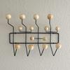 Mid-Century Pop Wood Ball Metal Coat Rack
