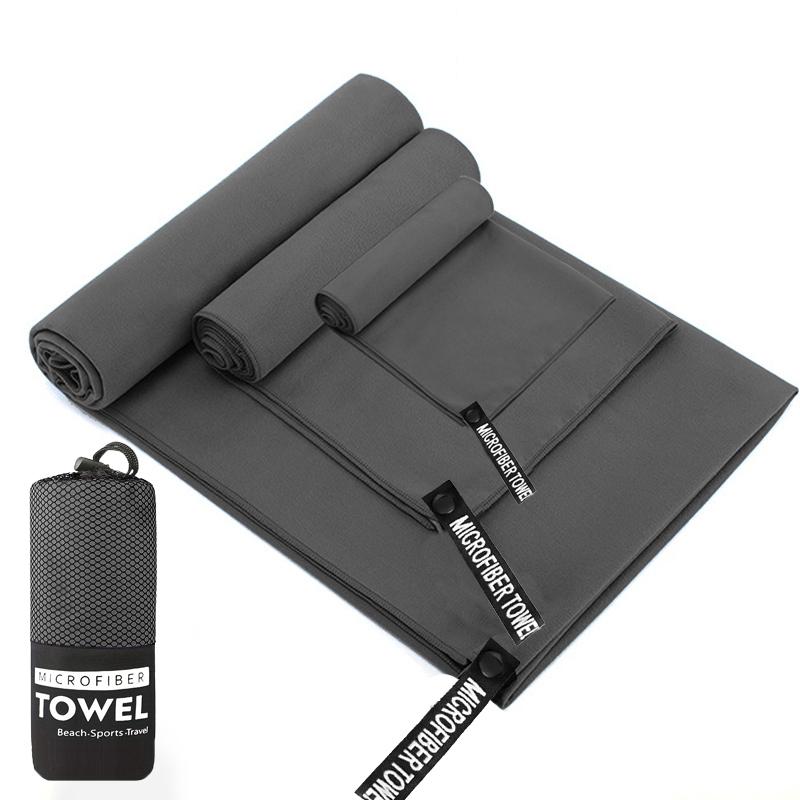 Highly Absorbent Sand-Free Large Size Beach Towel Microfiber Towel Set, Soft And Comfortable Outdoor Sports Towel Fitness Towel