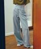 CITTA Every Day Relaxed Wide Band Boot-Cut Pants_Ctb559(Sky Blue)