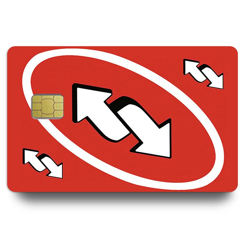 

Новые забавные слова аниме ПВХ молодая кредитная карта дебетовая карта наклейка пленка чехол передняя лента для маленького большого чипа без чипа красный