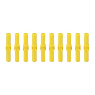 10pcs Coupleur Banane Isolé 4mm Femelle à Femelle Extension Connecteur Banane pour Électronique