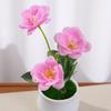 1Pcs Artificial Potted Plant Decoration 14cm Fake Plant Ornament for Home Table Bedroom Decor DIY Crafts Ornament Accessories