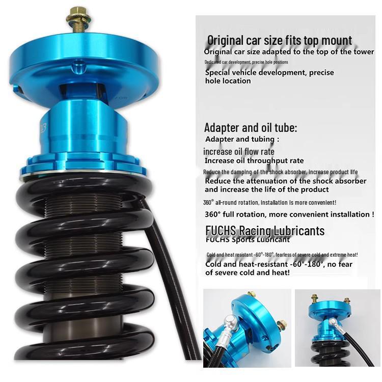 Adjustable Shock Absorber & 2-Inch Lift Kit for RAM1500 Pickup