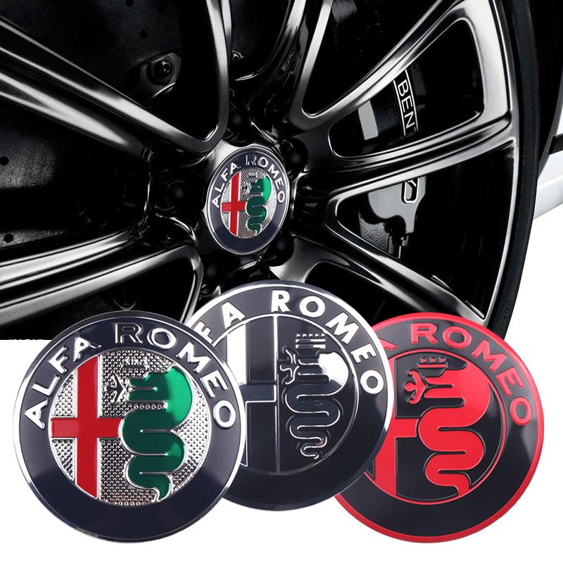 Pro Alfa Romeo Znak na auto Krytky středů kol Samolepky krytů nábojů Auto Refit Pro Alfa Romeo Sportiva Giulia Giulietta 159 156 MITO