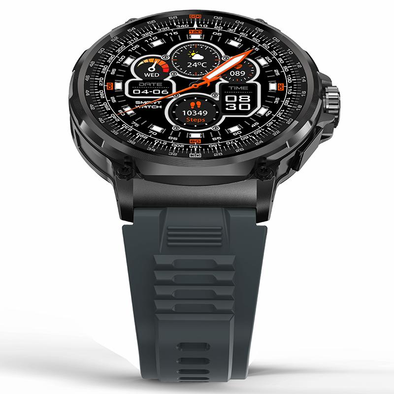 

V69 1.85-inch HD Screen Smart Watch IP68 Waterproof Multi-Sports Fitness Watch with Heart Rate Monitoring Silver