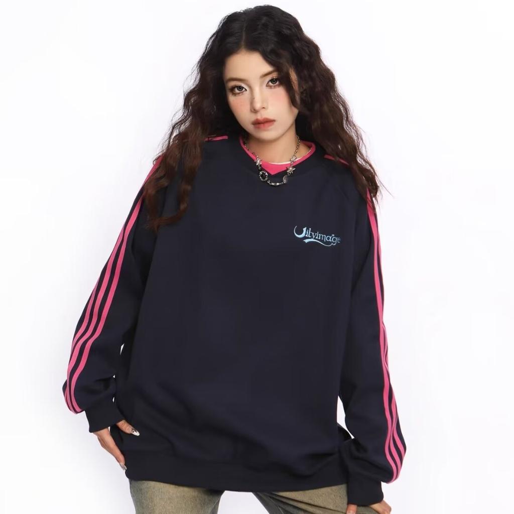 Vintage Streetwear Pulover Hanorace Femei Y2k Coreeană Oversize Hippie Hoodie Topuri cu mânecă lungă Toamnă Primăvară