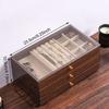 Retro Wooden Jewelry Boxes Multilayer Velvet Ring Earrings Necklace Bracelet Display Storage Case Desktop Jewellery Organizer