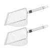 2PCS Cat Litter Scoop Stainless Steel Mesh Litter Shovel Sturdy Litter Cleaner Shovel with
