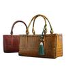 Japanese Bamboo Weaving String Bag Making Old Storage Bags Tea Set Storage Suitcase Case Convenient Handle Organizer Bag