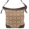 Used Shoulder Bag 6345 Signature Canvas/leather Beige Brown