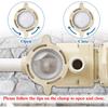 350090 Clamp and 350091 Lid Replacement for Superflo Inground Pool and Spa Pumps,Include O-Ring,Complete Pool Pump Locking Ring Aftermarket Part.