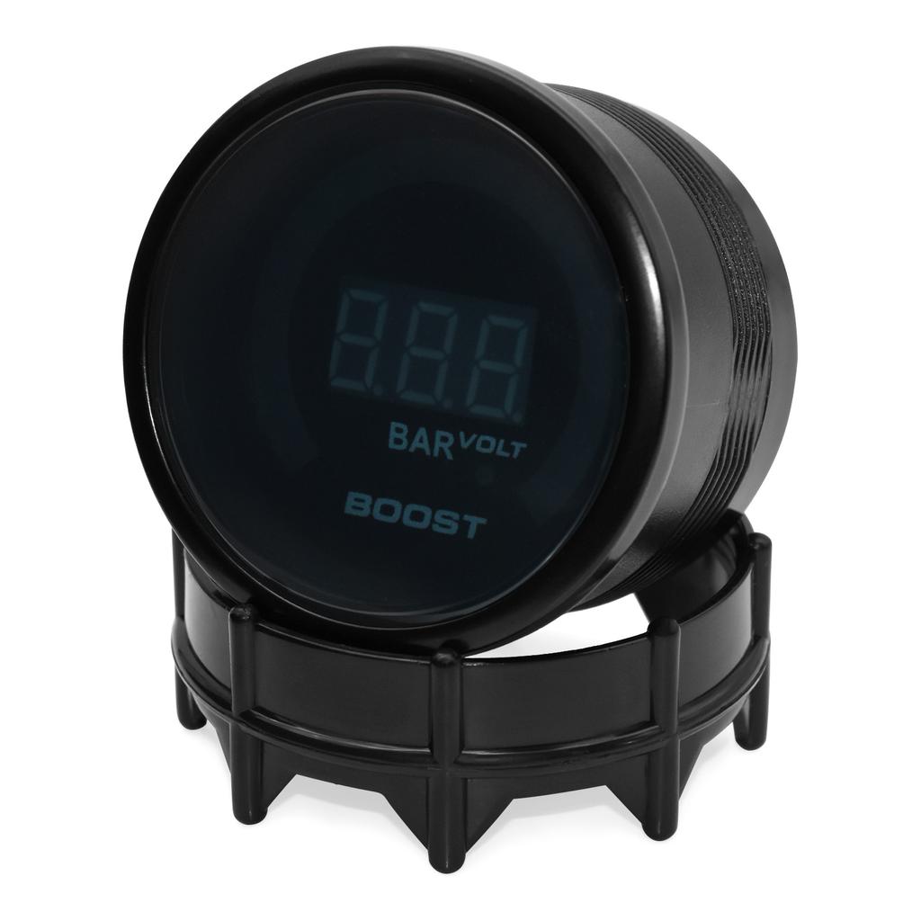 AD 52mm Turbo Boost Gauge Car Gauge Digital Turbo Pressure Gauge -1~3 Bar -15~45 PSI Vacuum Press Meter for 12V Gasoline Engine