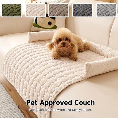Deluxe Anti-Scratch Pet Sofa: Thickened Non-Slip Bed for Cats and Dogs
