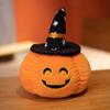 PP Cotton Halloween Plush Toy Wearing Hat Halloween Pumpkin Throw Pillow  Home Decoration