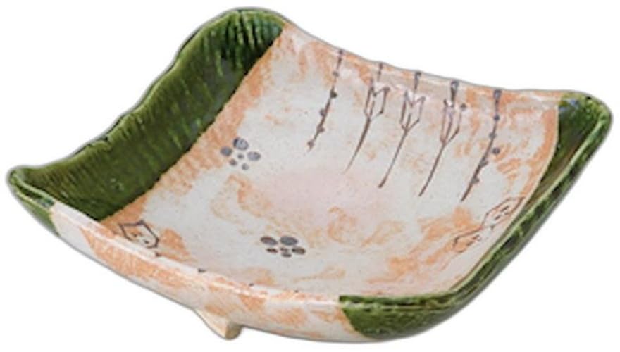 

Oribe Square Bowl x 23 x Ceramic Serving Bowl by Setomonohonpo 10.0 [24.2 9.1cm]