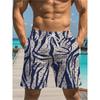 Line Polka Dot Print Men's Beach Pants Summer Loose Casual Sports Shorts
