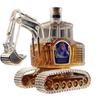 Sticlă de Vin, Design Atrăgător, 350ml, Carafa de Whiskey Nouă în Formă de Excavator, Carafa de Whiskey Excavator, Turnare Ușoară și Precisă