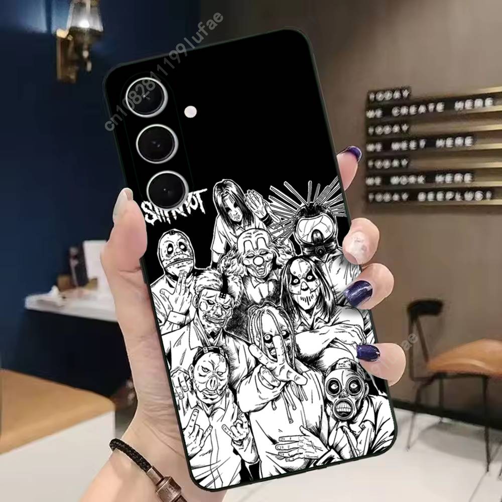 S-Slipknot-S Rock Band Phone Case for Samsung Galaxy A73 72 71 70 Note20 Note10 Note9 Ultra Plus FE Silicone Cover