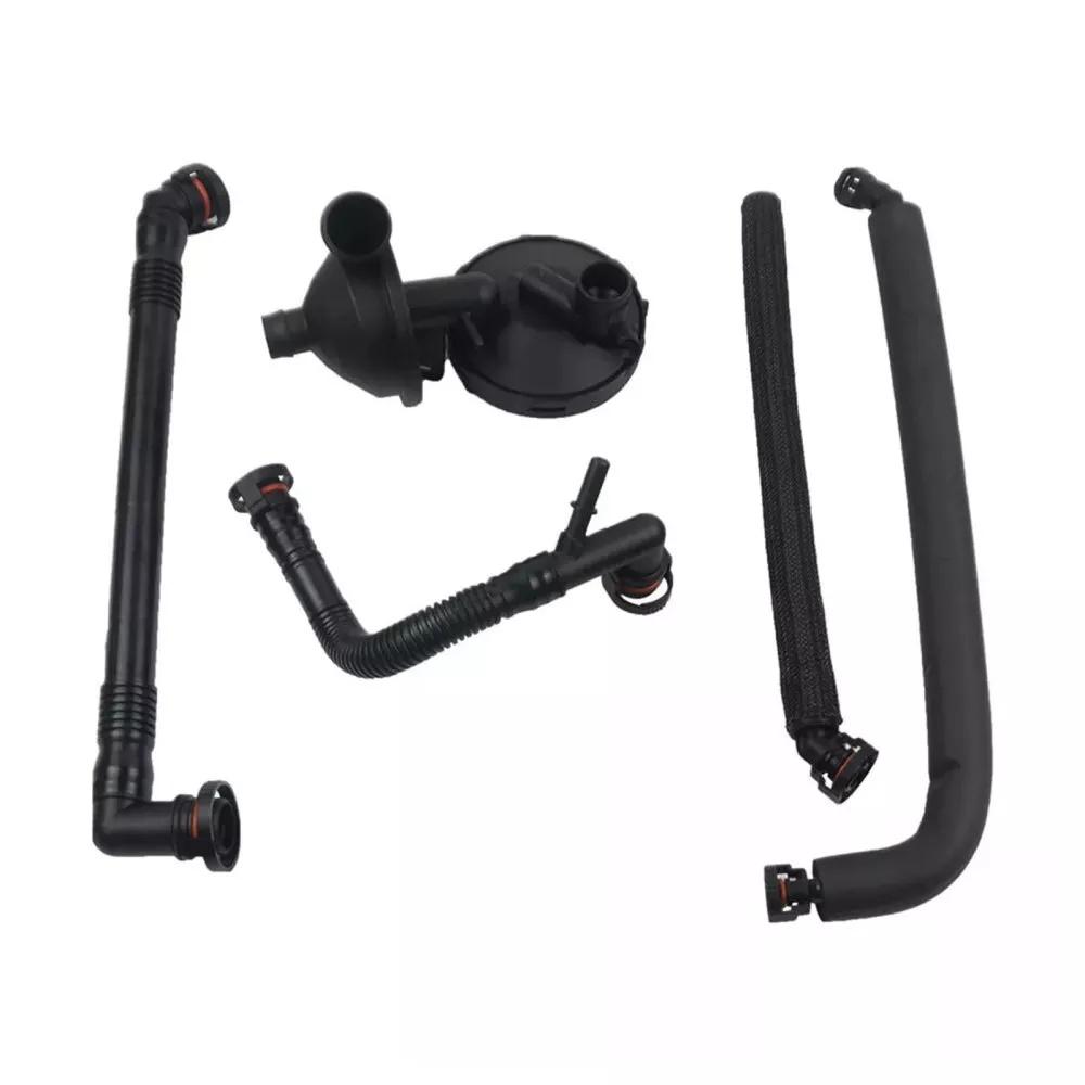 5Pcs PCV Crankcase Vent Valve & Breather Hose Kit For BMW E46 325i 330i 325Xi