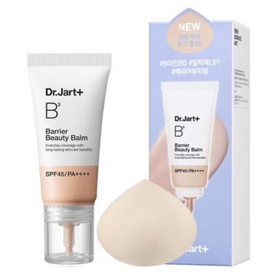 DR. Jart The Makeup B3 Barrier Beauty Balm BB Cream SPF45 PA++++ + Puff Set, Nr. 2 Mittel, 30 ml, 1 Stück