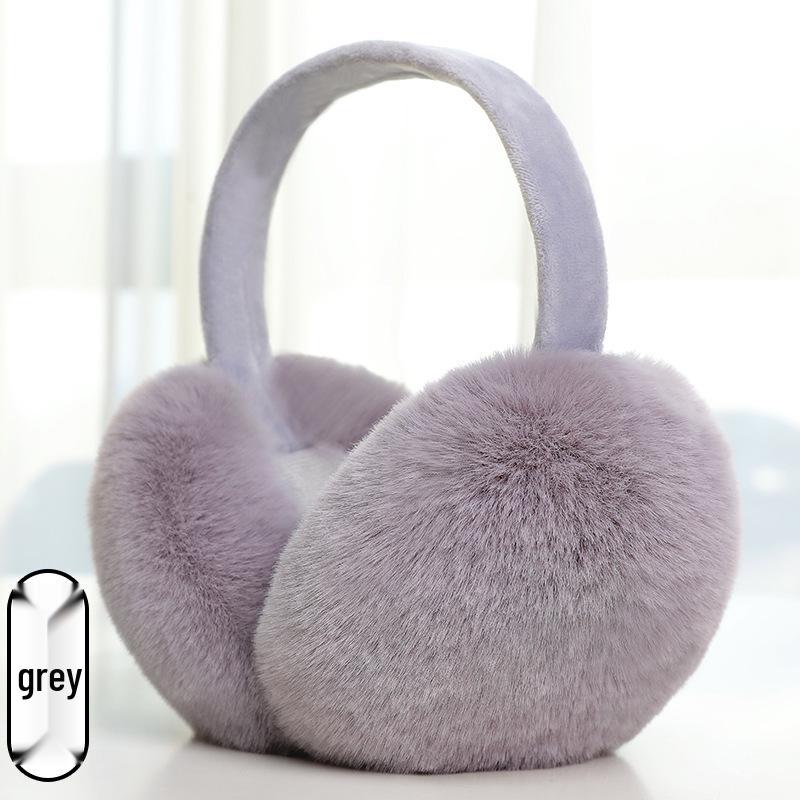 Ruiya Foldable Plush Velvet Earmuffs for Winter - Warm, Cold-Proof, Antifreeze Ear Warmers for Women and Students