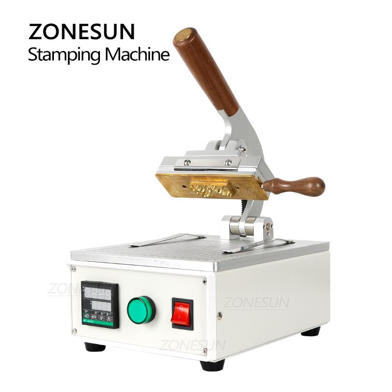 ZONESUN Custom Logo Hot Stamping Machine, Numerical Temperature, Paper Bag, Book Cover, Heat Press Machine, Letter Pattern