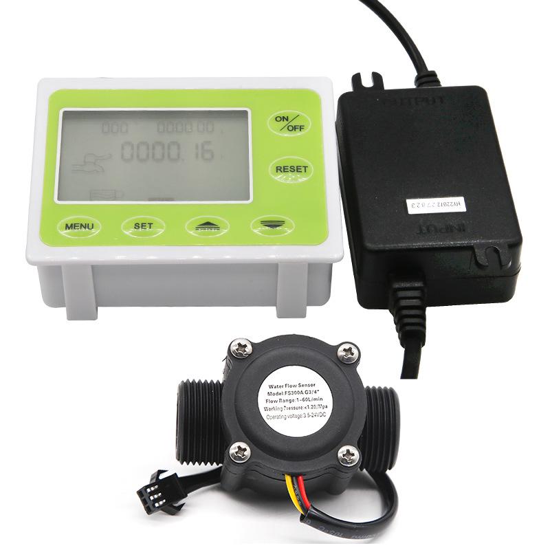 Intelligent Digital Water Flow Meter with Flow Rate and Shortage Alarms