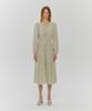 Etmont Stair Shirring Punching Dress Light Green