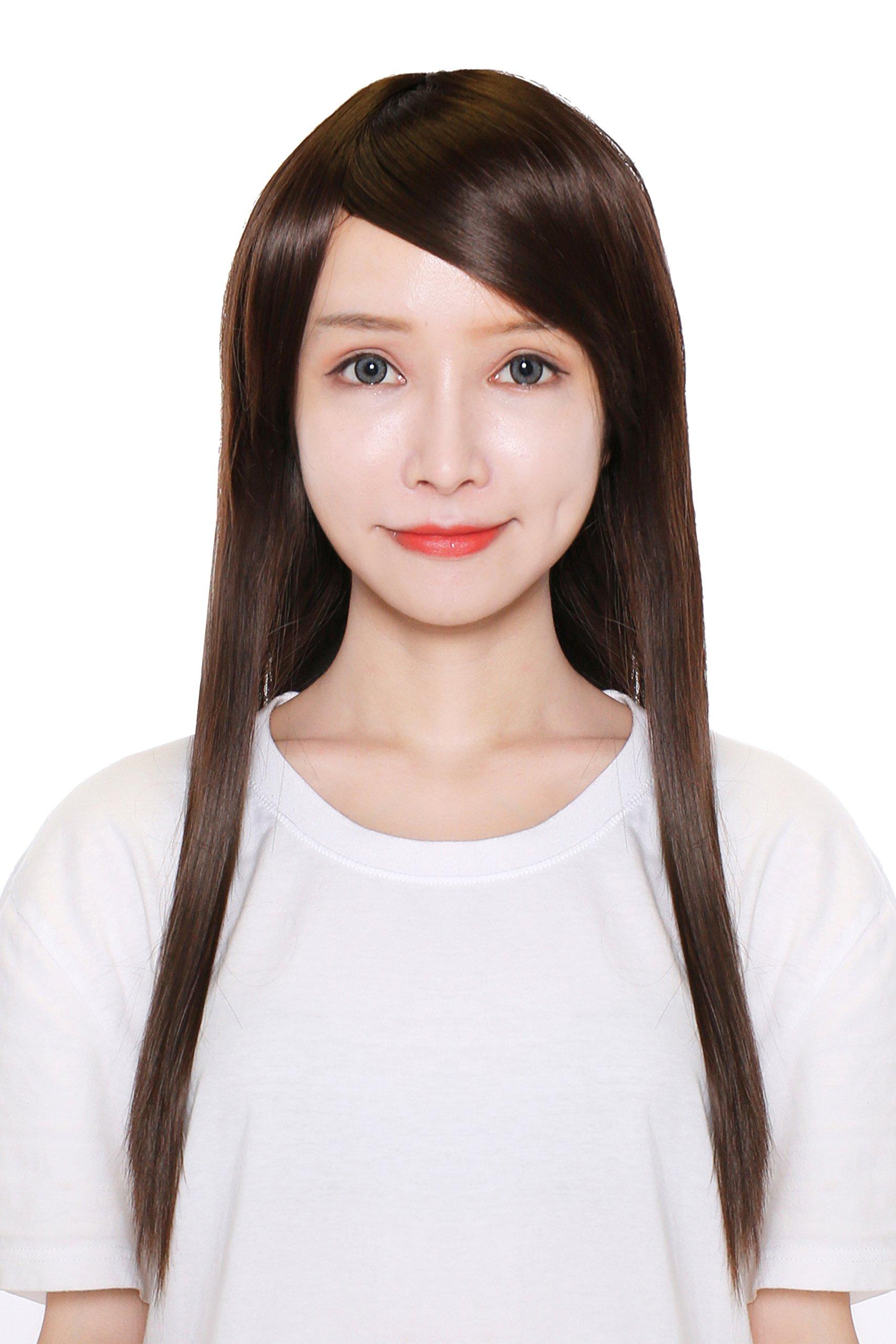 

Fujitatsu Cosplay Full with Wig, Wig, Long, Straight, Brown, Natural, Smooth, Heat-Resistant, Semi-Long, Net, LML60-6