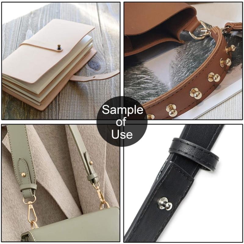 10-25sets Round Head Ball Post Studs Brass Buttons Screwback Nail Rivets Leather Bag Craft Hardware DIY Accessories Buckles