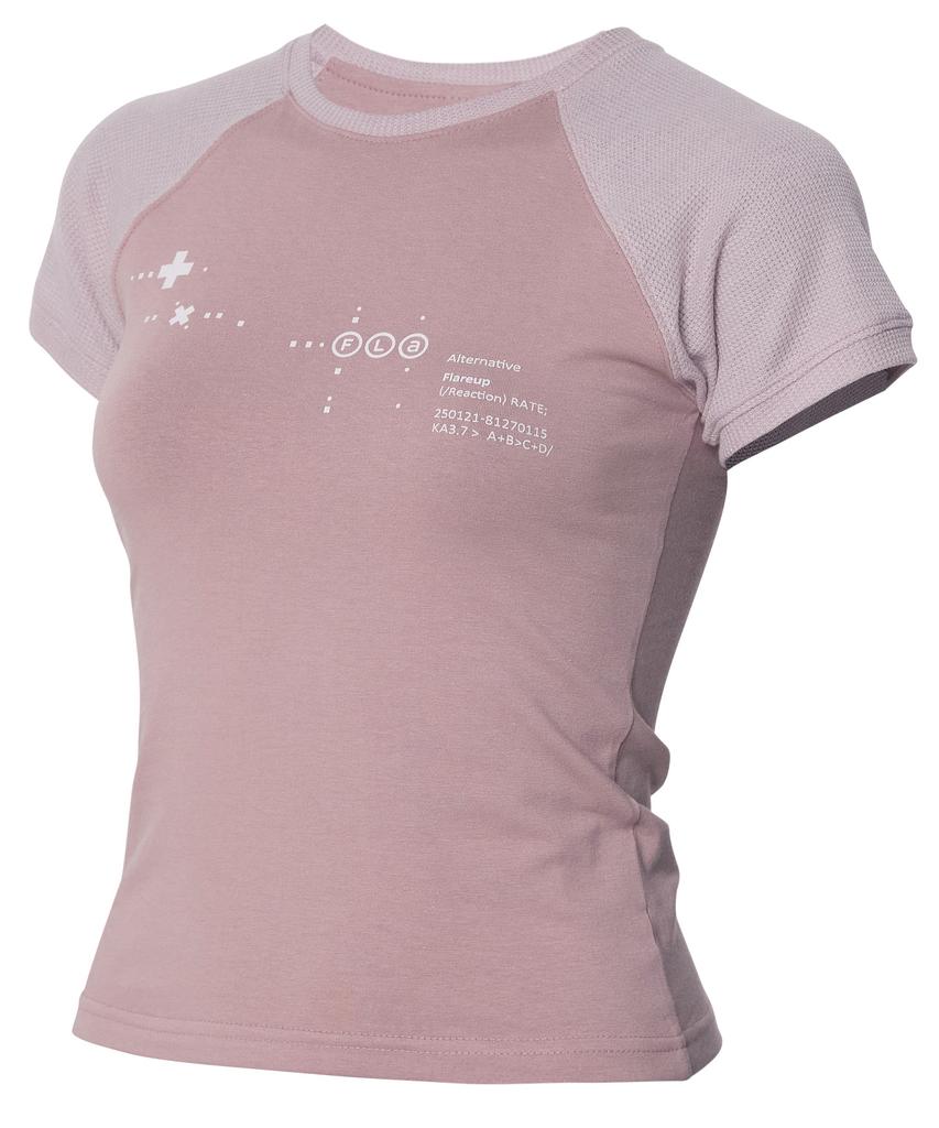 Peulleeoeob Muta Waffle Raglan T-Shirt (Fl-154_Pink)