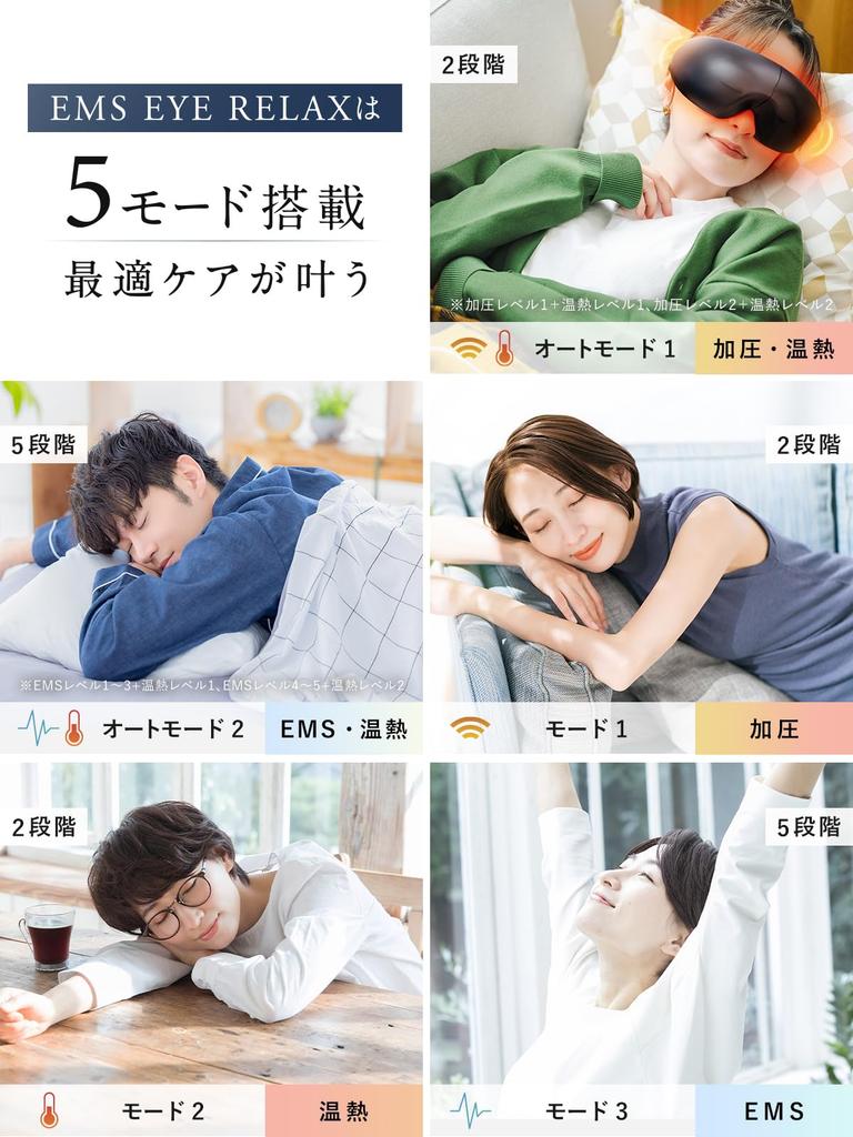 NIPLUX Kyushu University Supervised Eye Warmer EMS Eye Relax Eye Mask Foldable Mother's Day Gift Birthday Gift