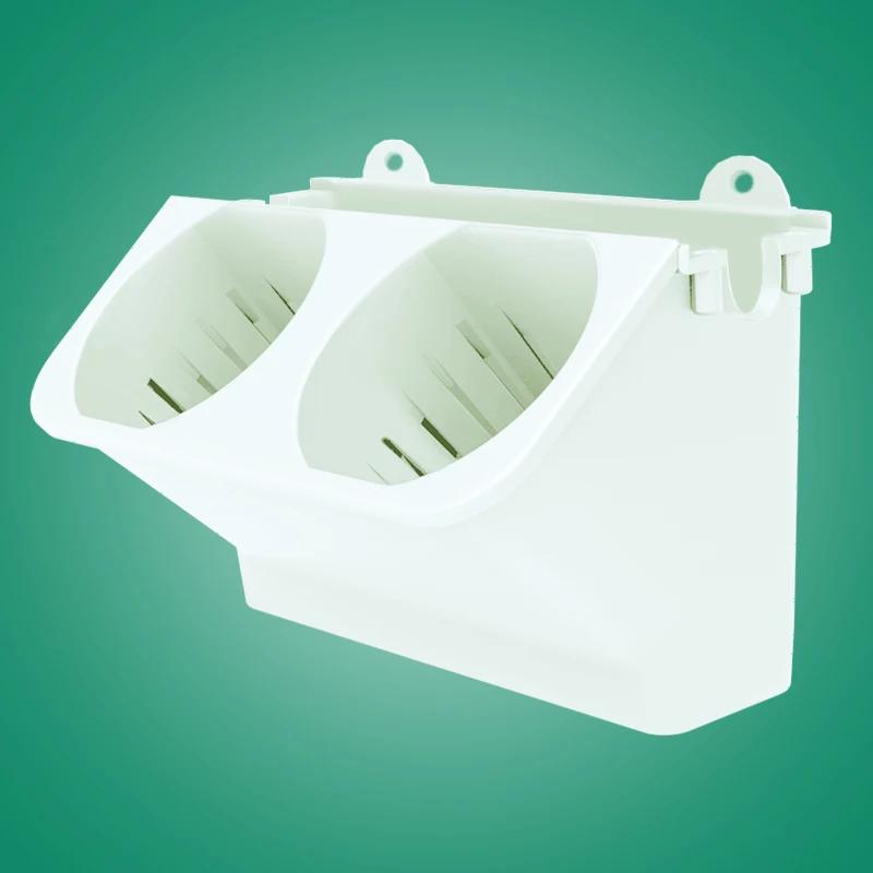 

Plant Wall Flowerpot Wall Mounted Double Hole Vertical Greening Plant Wall Planting Balcony Decoration Plastic Flower Pots