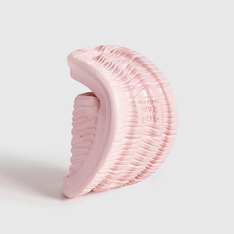 Модные домашние тапочки для ванной для женщин на плоской подошве — фото 6