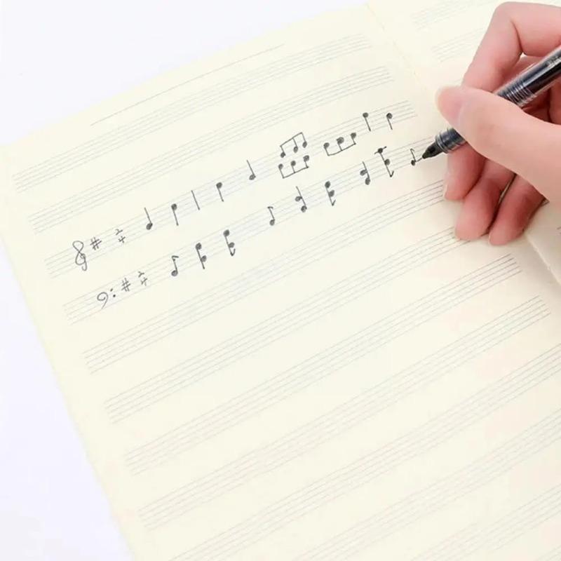 5 Books Music Exercise Book Piano Violin Book Universal High Notebook Tool Quality Five-line Pages Music 18 Pactice
