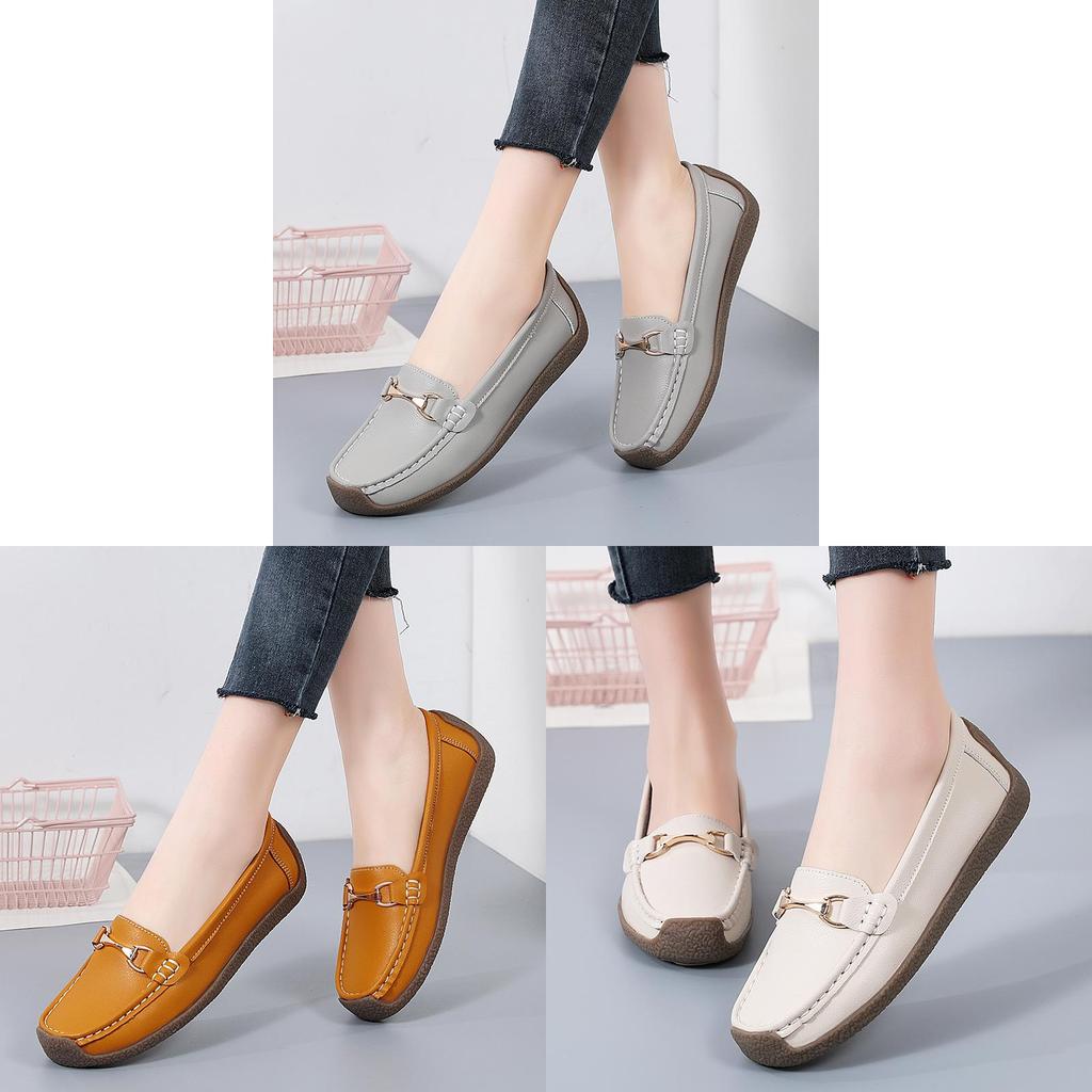 Casual Loafer Shoes For Women With Antislip Rubber Sole And Breathable Pu Insole For Daily Comfort