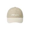 EMIS GINGHAM CHECK BALL CAP-BEIGE
