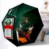 Jägermeister Splash: Kräftig Lebhaft Faltbarer Regenschirm Langlebig Geeignet für alle Jahreszeiten Dreifach faltbar Reise Sonnenschirm
