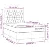 3143194 vidaXL Divan Bed and Mattress Dark Grey 120x200cm Velvet