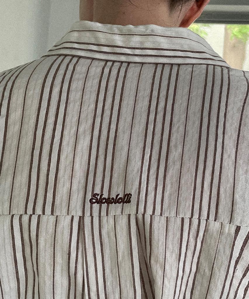 SLOWLOLLI Classic Light Stripe Shirt