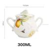 European Style Lemon Pattern Cups, Tea Cup Saucers Steak Plate Bowl Plate Dinnerware, Cute Coffee Mug Afternoon Tea Tableware